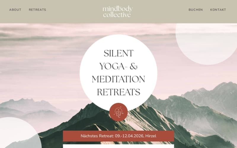 Screenshot der Website von Mindbody Collective