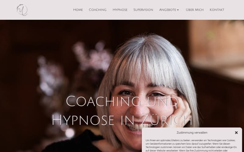 Screenshot der Website von Nadine Altherr