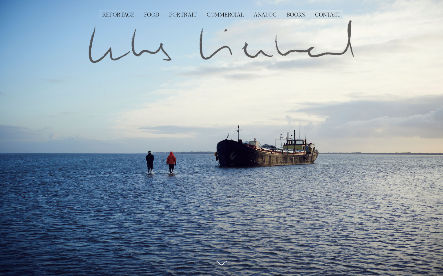 Screenshot der Website von Lukas Lienhard